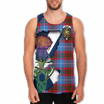 Newton Tartan Family Crest Men's Tank Top Scottish Thistle Celtic Inspired Men - Tartan Vibes Clothing