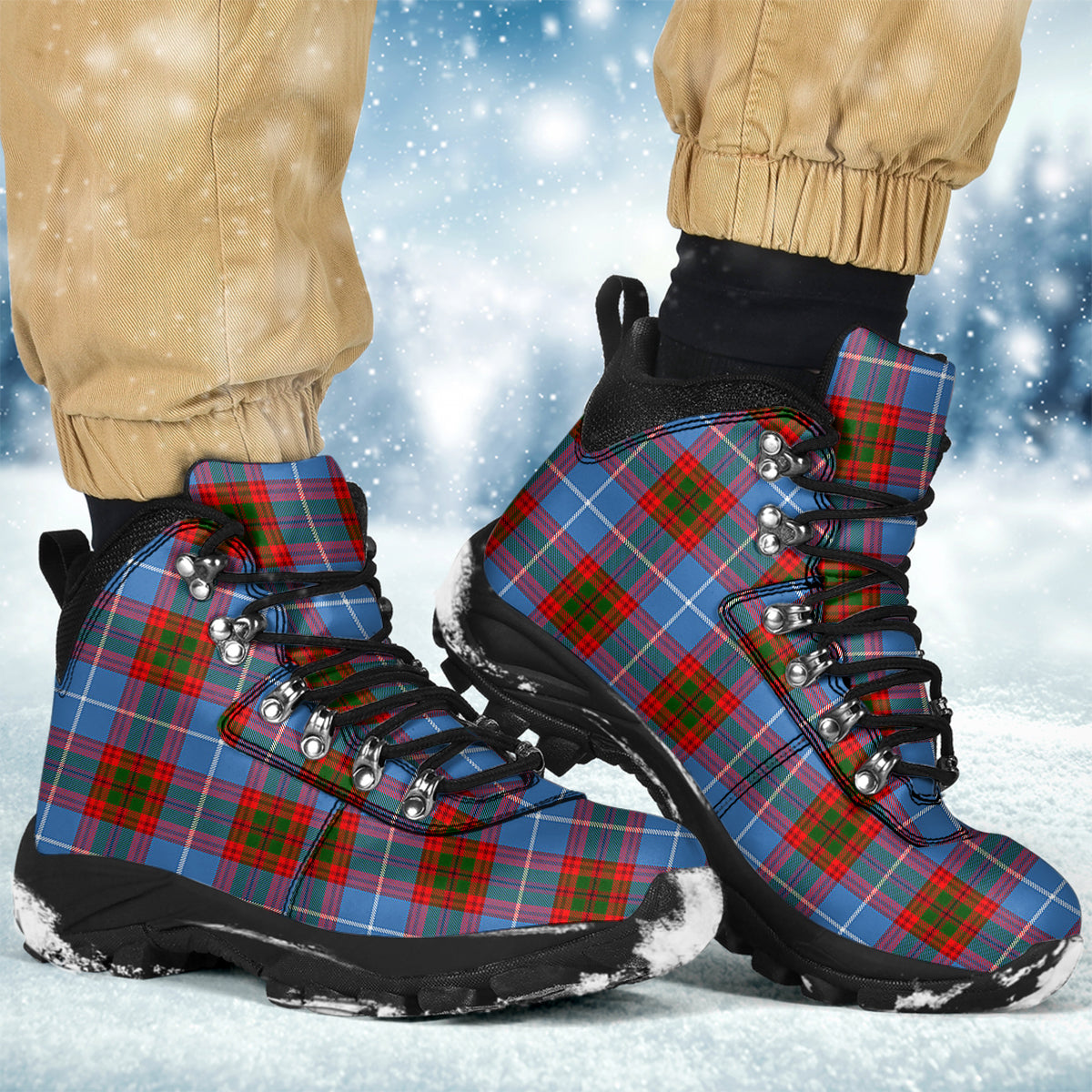 Newton Tartan Alpine Boots - Tartanvibesclothing
