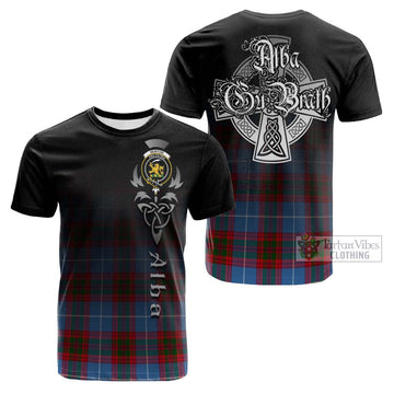 Newton Tartan Cotton T-shirt Featuring Alba Gu Brath Family Crest Celtic Inspired Kid's Shirt - Tartan Vibes Clothing