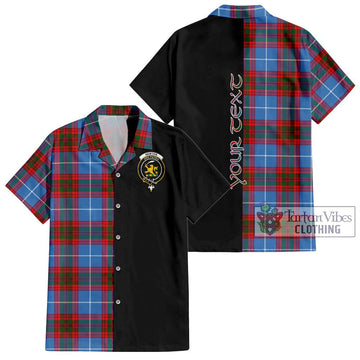 Newton Tartan Hawaiian Shirt with Family Crest and Half Of Me Style Kid - Tartan Vibes Clothing
