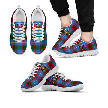 Newton Tartan Sneakers with Family Crest