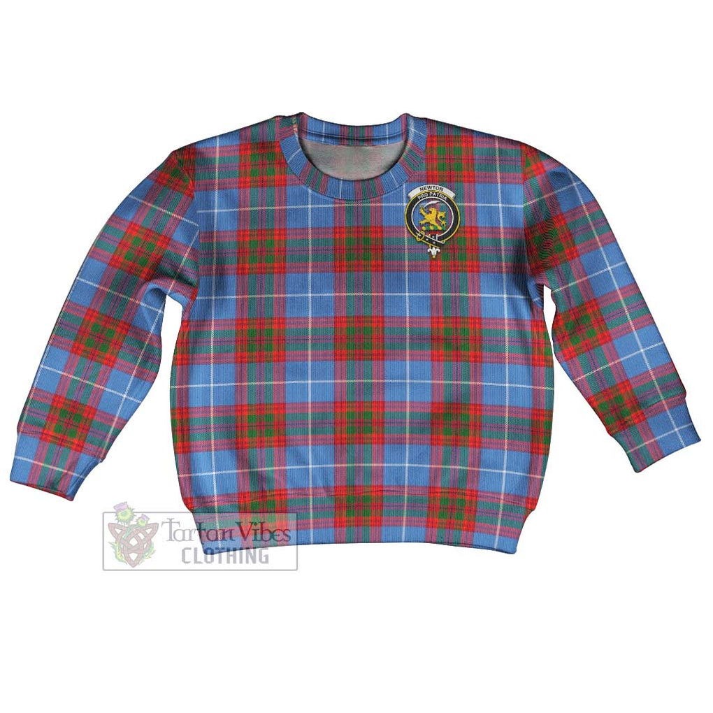 Newton Tartan Kid Ugly Sweater with Family Crest Kid - Tartan Vibes Clothing