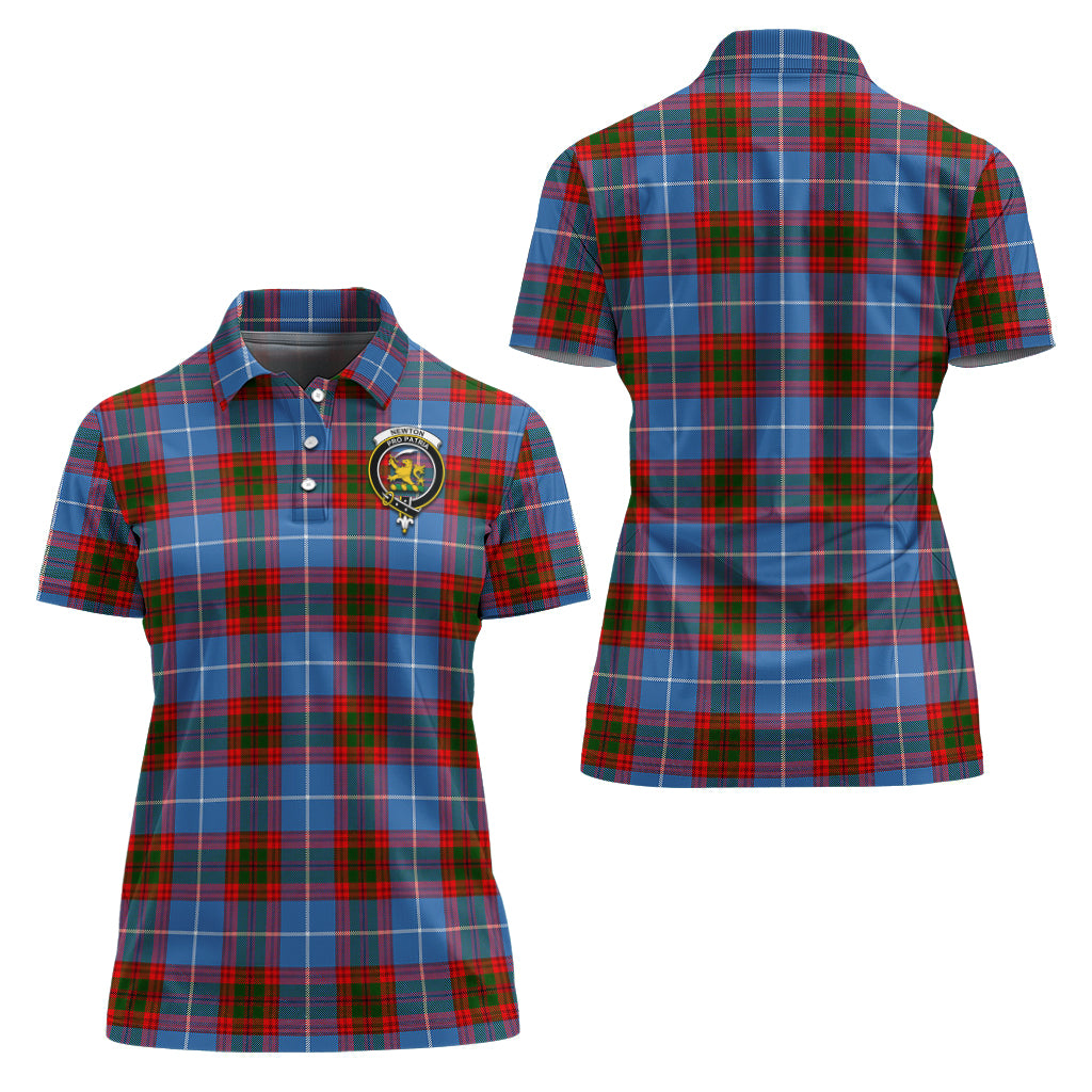 newton-tartan-polo-shirt-with-family-crest-for-women