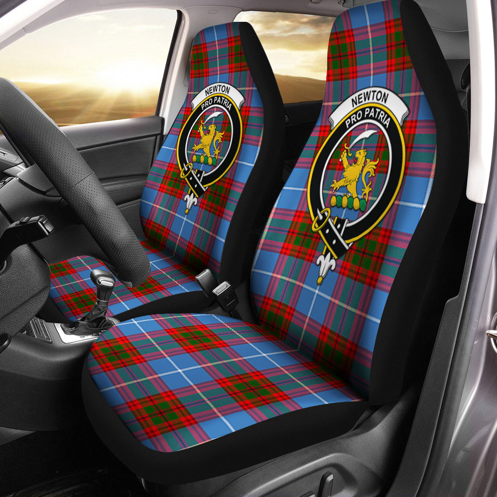 Newton Tartan Car Seat Cover with Family Crest One Size - Tartan Vibes Clothing
