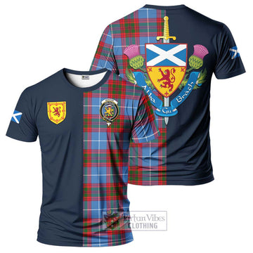 Newton Tartan T-Shirt Alba with Scottish Lion Royal Arm Half Style Kid's Shirt - Tartan Vibes Clothing