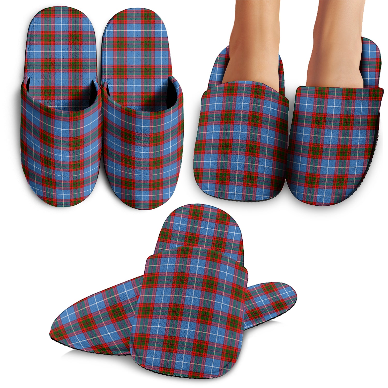 Newton Tartan Home Slippers - Tartanvibesclothing Shop