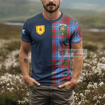 Newton Tartan T-Shirt Alba with Scottish Lion Royal Arm Half Style - Tartan Vibes Clothing