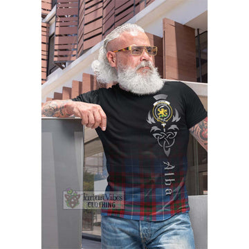 Newton Tartan Cotton T-shirt Featuring Alba Gu Brath Family Crest Celtic Inspired Men's Shirt - Tartan Vibes Clothing