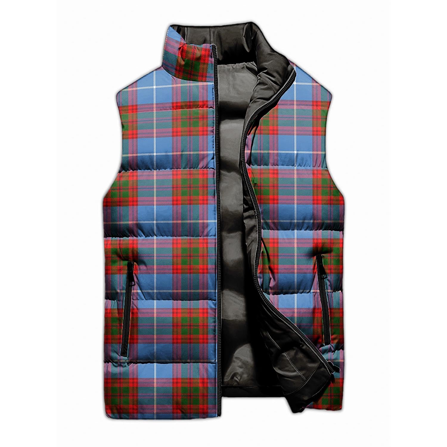 Newton Tartan Sleeveless Puffer Jacket - Tartanvibesclothing