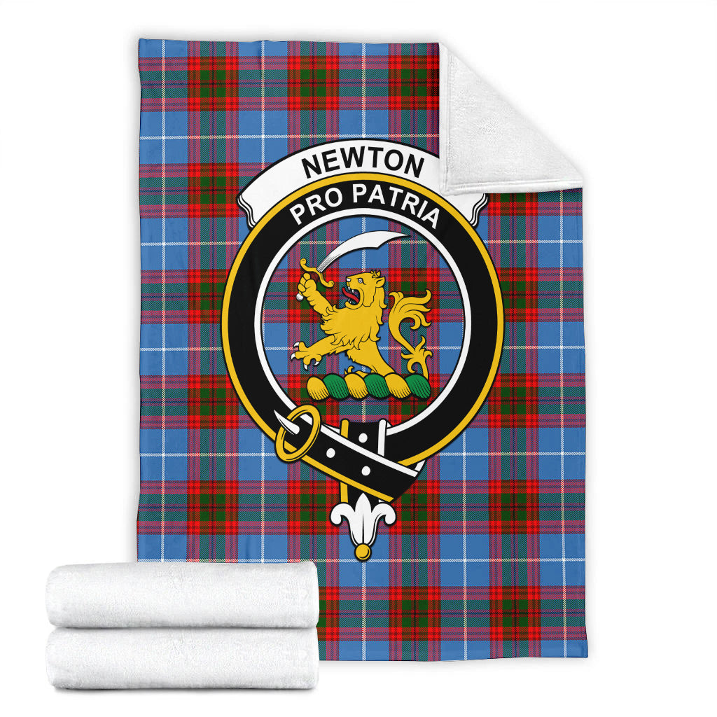 newton-tartab-blanket-with-family-crest