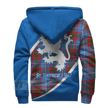 Newton Family Crest Tartan Sherpa Hoodie Celebrate Saint Andrew's Day in Style - Tartan Vibes Clothing