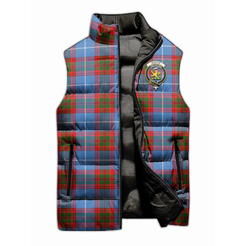 Newton Tartan Sleeveless Puffer Jacket with Family Crest