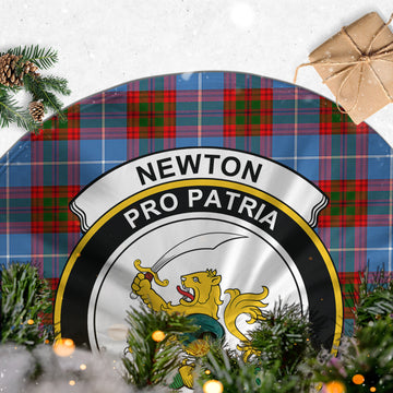 Newton Tartan Christmas Tree Skirt with Family Crest - Tartan Vibes Clothing