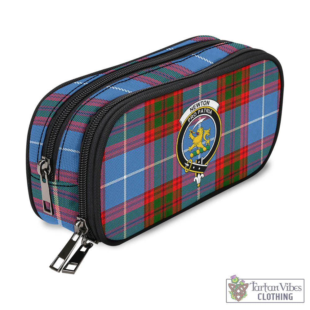 Newton Tartan Pen and Pencil Case with Family Crest - Tartan Vibes Clothing