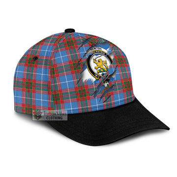 Newton Tartan Classic Cap with Family Crest In Me Style