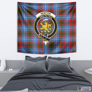 Newton Tartan Tapestry Wall Hanging and Home Decor for Room with Family Crest - Tartan Vibes Clothing