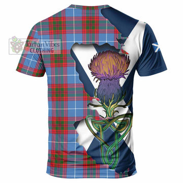 Newton Tartan Family Crest T-Shirt Scottish Thistle Celtic Inspired - Tartan Vibes Clothing