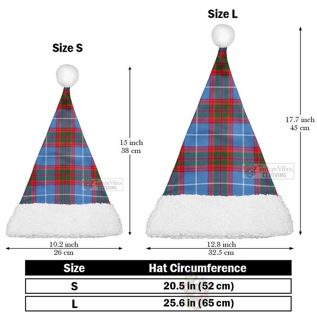 Newton Tartan Christmas Santa Hats Christmas Hat L 25.6in (65cm) - Tartan Vibes Clothing