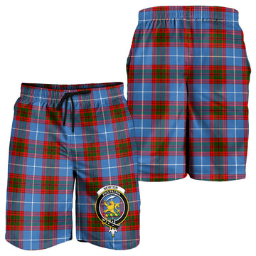 Newton Tartan Mens Shorts with Family Crest - Tartan Vibes Clothing