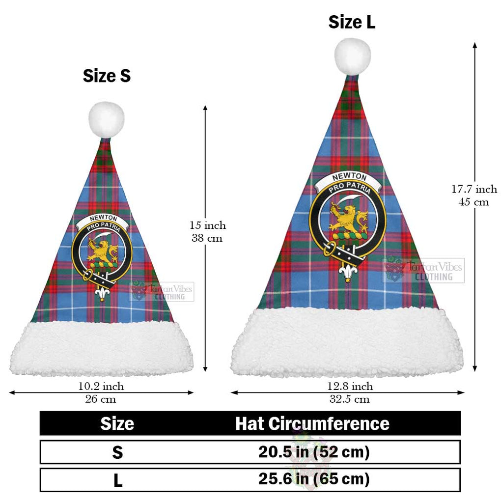 Newton Tartan Christmas Santa Hats with Family Crest Christmas Hat L 25.6in (65cm) - Tartan Vibes Clothing