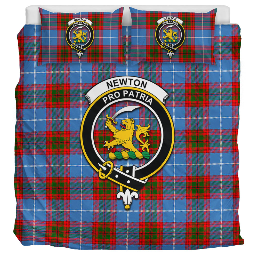 Newton Tartan Bedding Set with Family Crest UK Bedding Set UK Super King 104*94 inch - Tartan Vibes Clothing