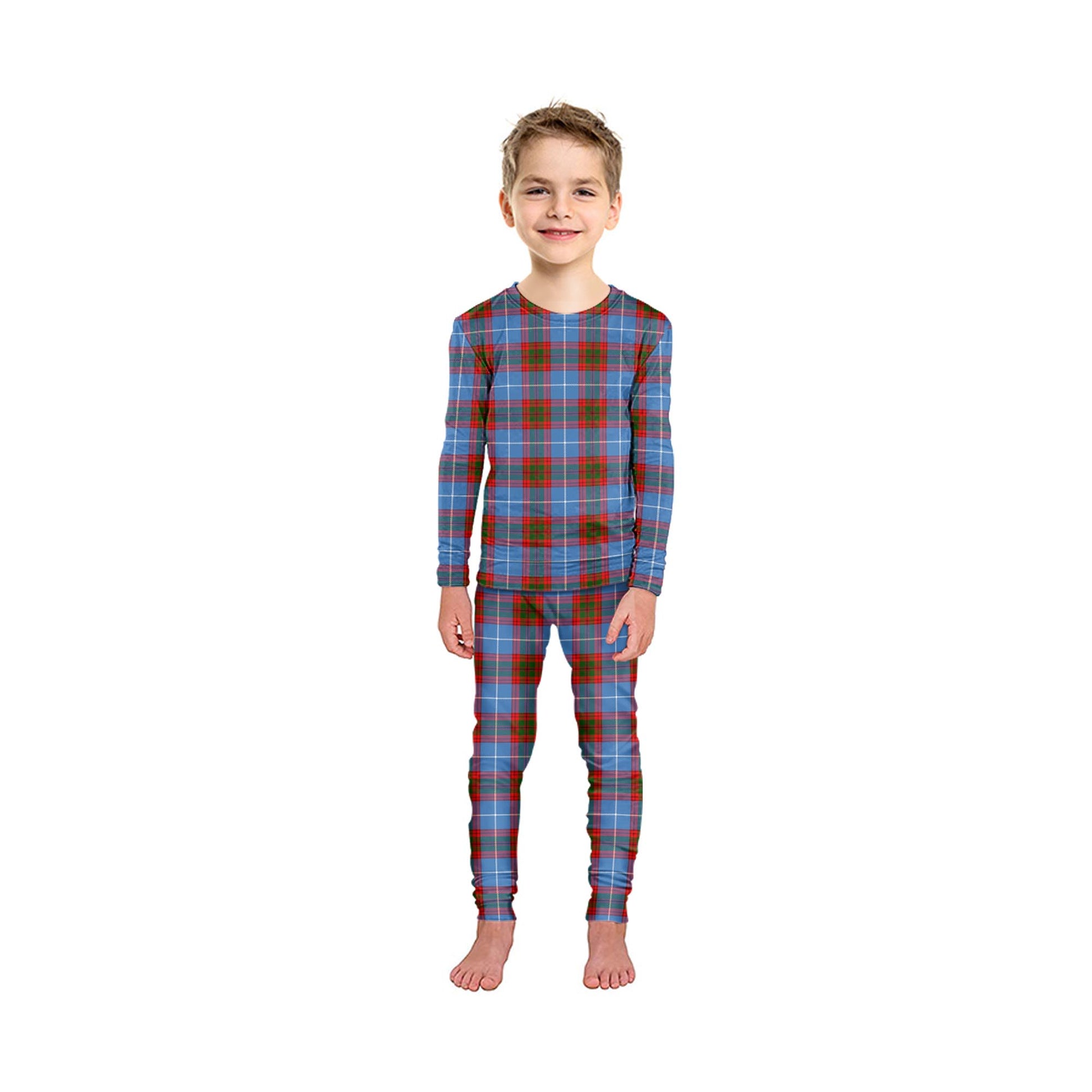 Newton Tartan Pajamas Family Set - Tartan Vibes Clothing