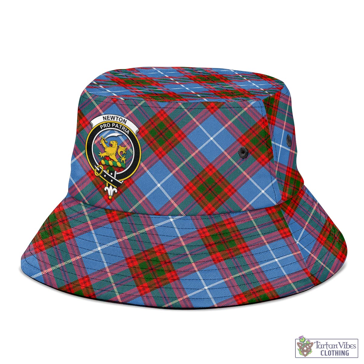 Newton Tartan Bucket Hat with Family Crest - Tartan Vibes Clothing