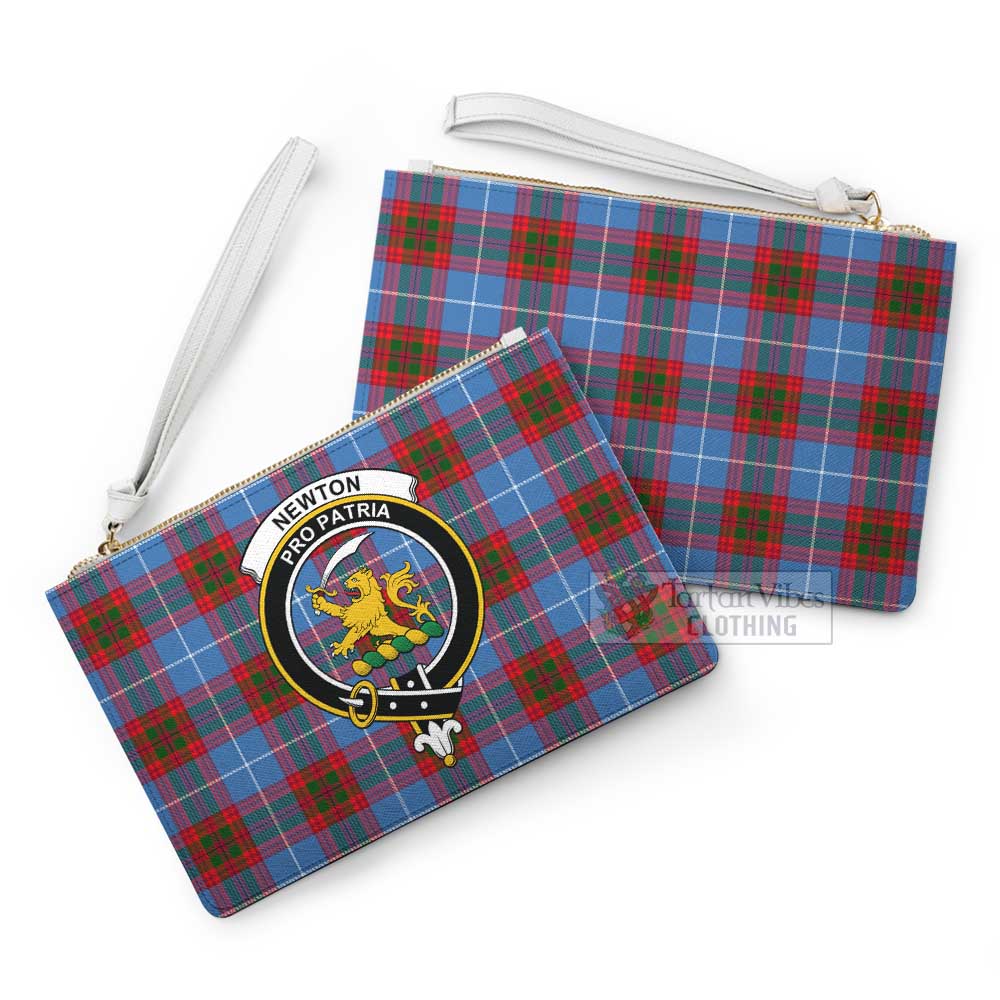 Tartan Vibes Clothing Newton Family Crest Tartan Clutch Bag