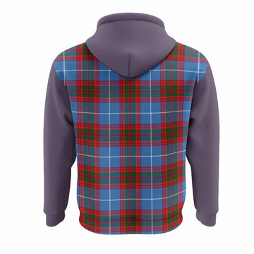 Newton Tartan Accent Hoodie with Family Crest