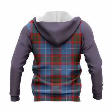 Newton Tartan Accent Knitted Hoodie with Family Crest