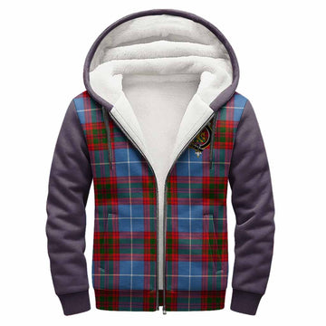 Newton Tartan Accent Sherpa Hoodie with Family Crest