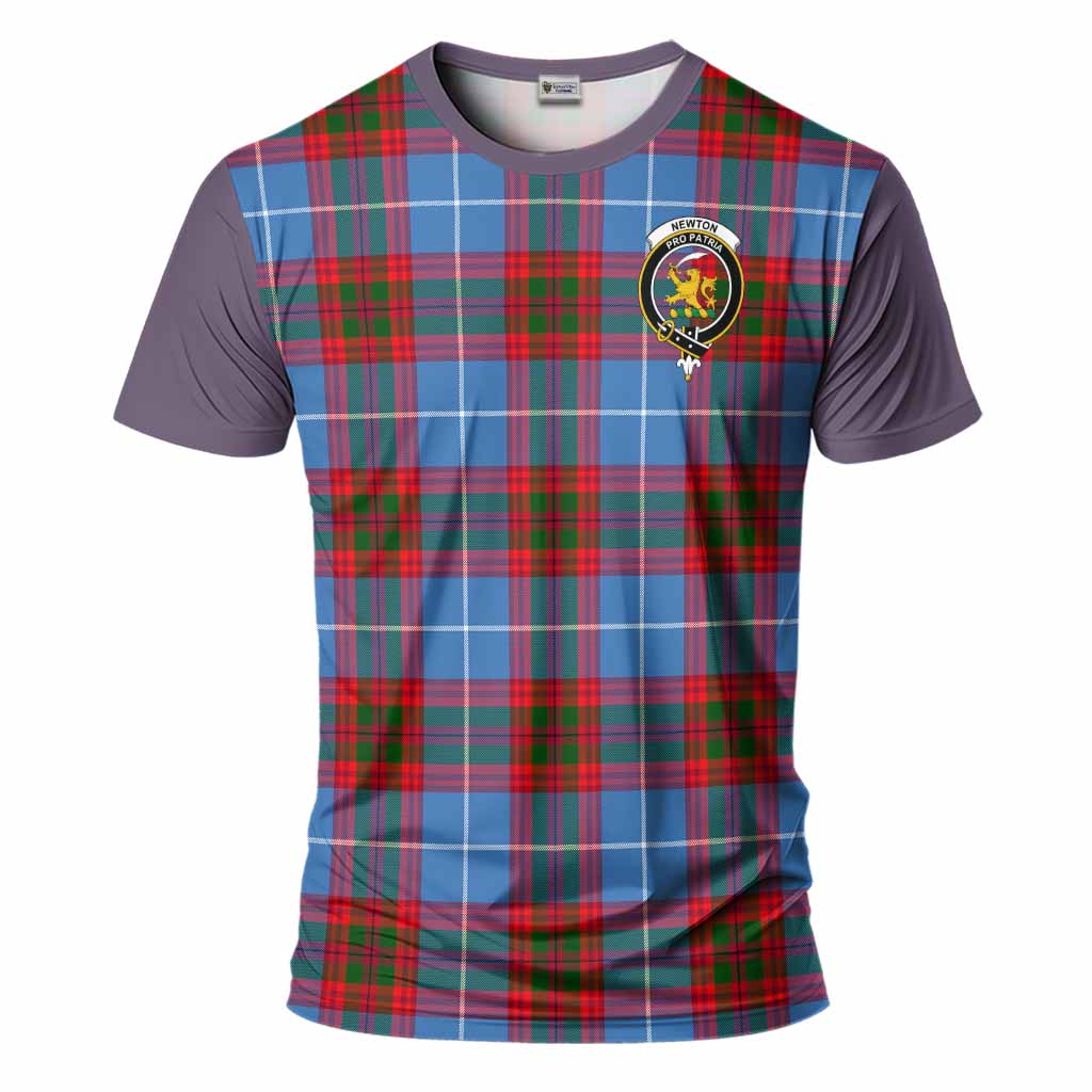 Newton Tartan Accent T-Shirt with Family Crest