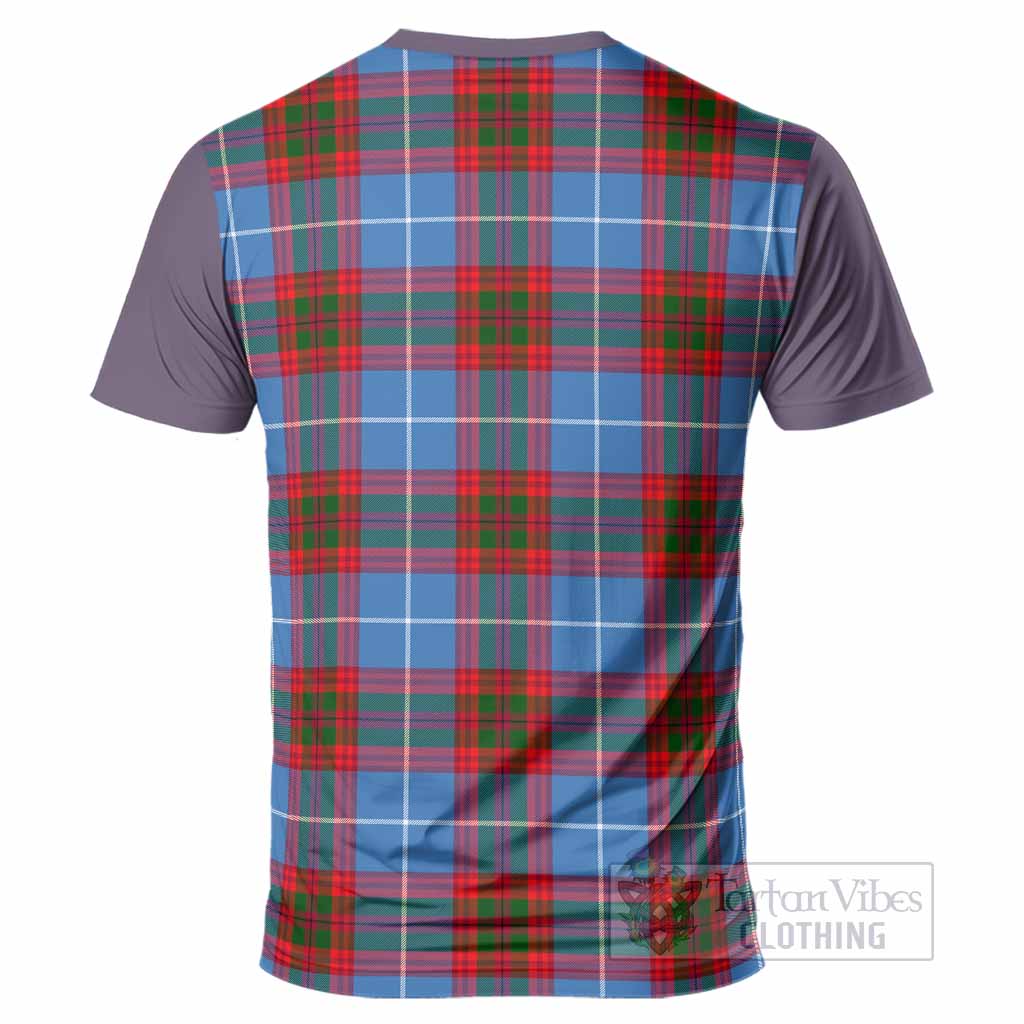 Newton Tartan Accent T-Shirt with Family Crest