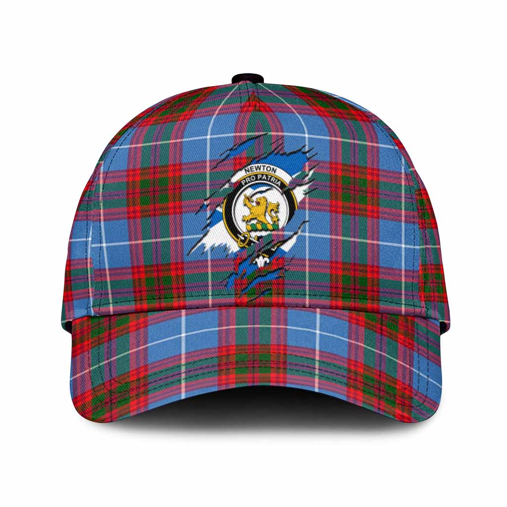 Newton Tartan Classic Cap with Family Crest In Me Style