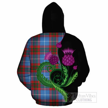 Newton Tartan Cotton Hoodie Traditional Scottish Thistle
