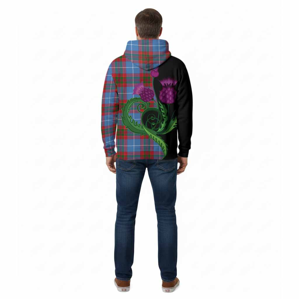 Newton Tartan Cotton Hoodie Traditional Scottish Thistle
