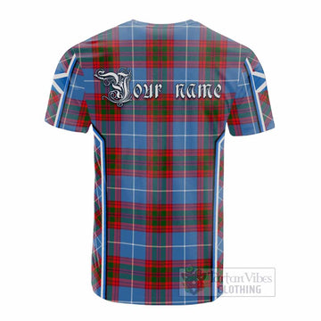 Newton Tartan Crest Cotton T-shirt Scotland Coat of Arm Flag Style