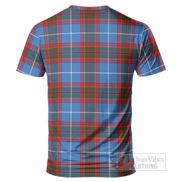 Newton Tartan Crest T-Shirt Ferocious Lion Style