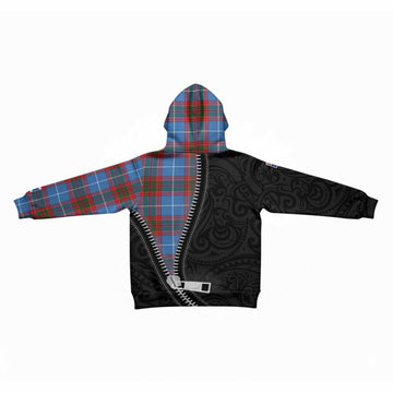 Newton Tartan Kid Hoodie New Zealand Pattern Unique Zipper Stylized
