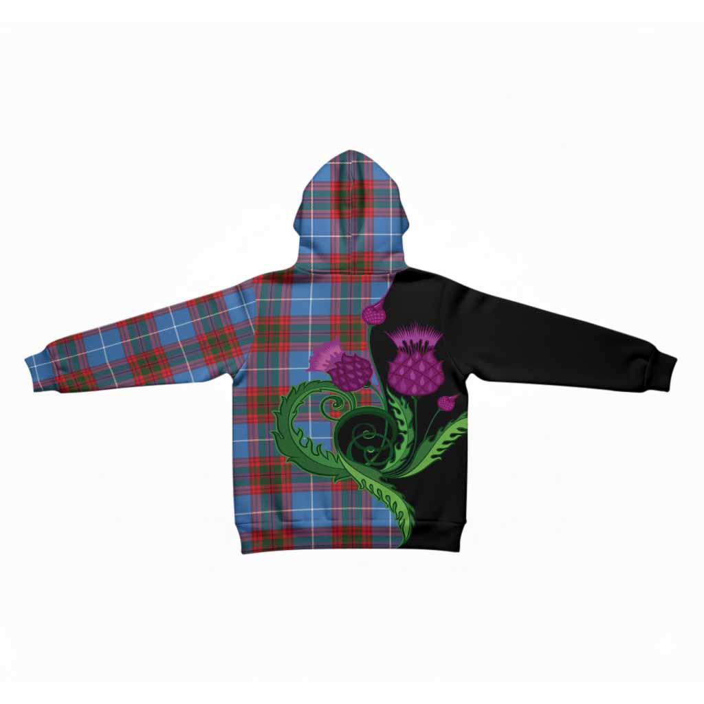 Newton Tartan Kid Hoodie Traditional Scottish Thistle