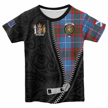 Newton Tartan Kid T-shirt New Zealand Pattern Unique Zipper Stylized