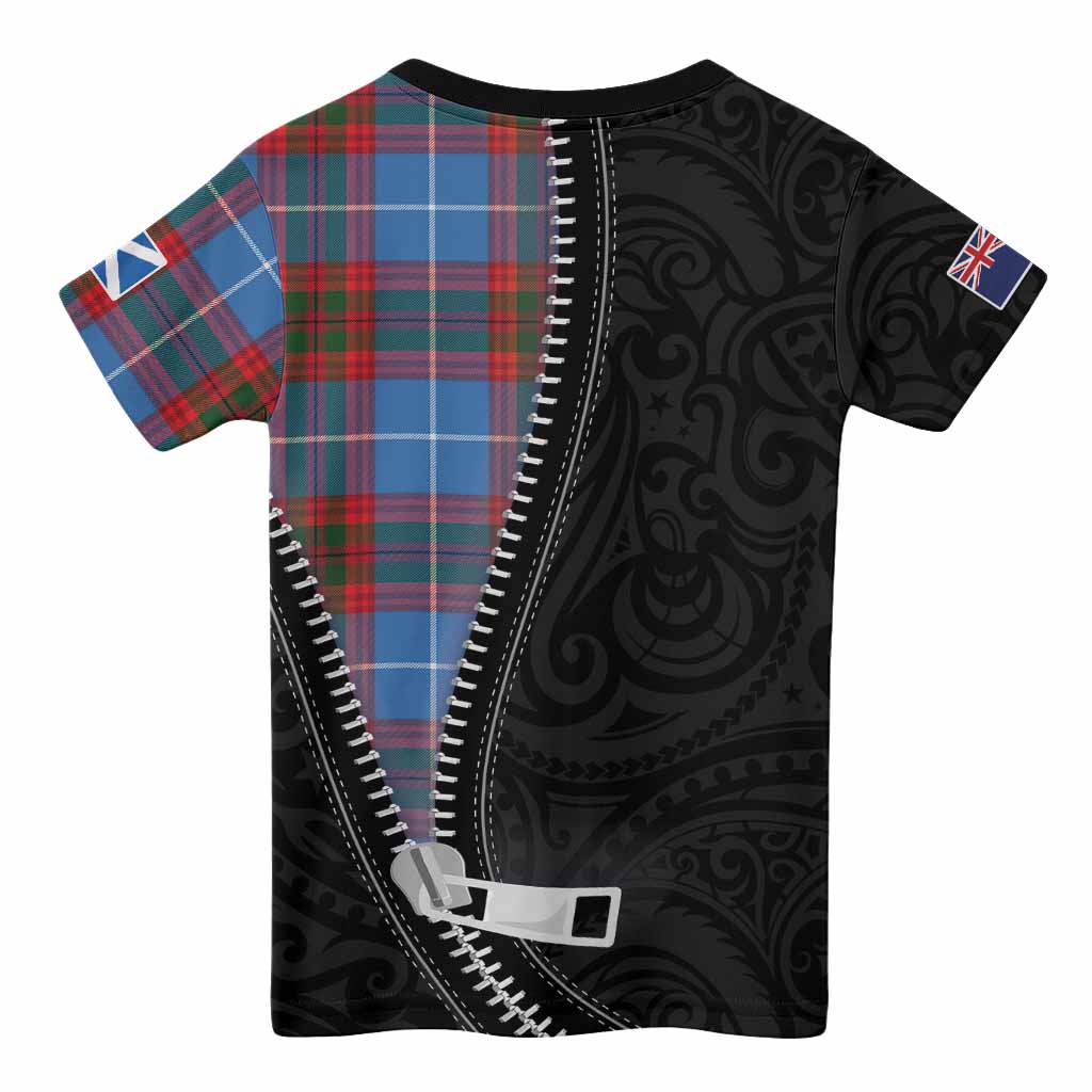 Newton Tartan Kid T-shirt New Zealand Pattern Unique Zipper Stylized