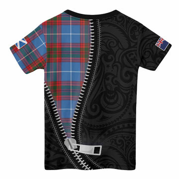 Newton Tartan Kid T-shirt New Zealand Pattern Unique Zipper Stylized