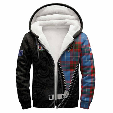 Newton Tartan Sherpa Hoodie New Zealand Pattern Unique Zipper Stylized