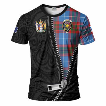 Newton Tartan T-Shirt New Zealand Pattern Unique Zipper Stylized