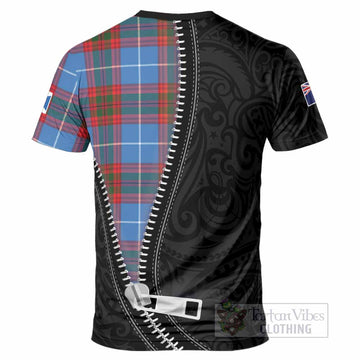 Newton Tartan T-Shirt New Zealand Pattern Unique Zipper Stylized