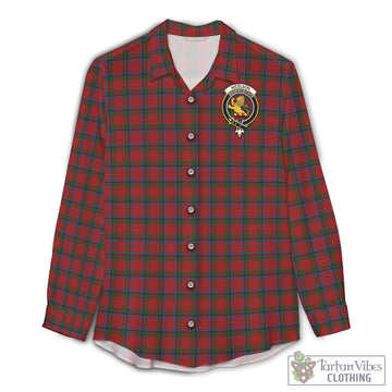 Tartan Vibes Clothing Nicolson Tartan Womens Casual Shirt with Family Crest