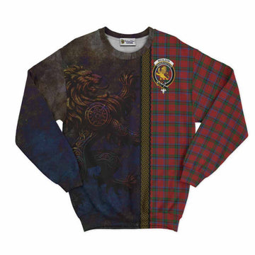 Nicolson Tartan Family Crest Sweatshirt Alba Gu Brath Be Brave Lion Ancient Style