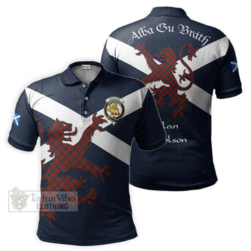 Tartan Vibes Clothing Nicolson Tartan Lion Rampant Polo Shirt – Proudly Display Your Heritage with Alba Gu Brath and Clan Name