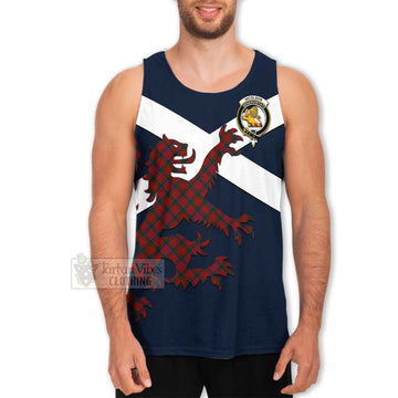 Tartan Vibes Clothing Nicolson Tartan Lion Rampant Men's Tank Top – Proudly Display Your Heritage with Alba Gu Brath and Clan Name